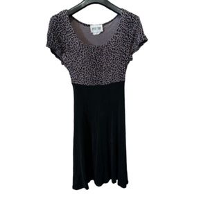 Animal Print Swing Dress -small